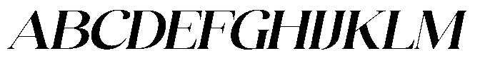 Quarty Cray Serif Semi Bold Italic Font UPPERCASE