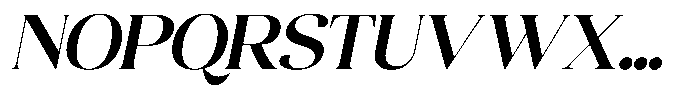 Quarty Cray Serif Semi Bold Italic Font UPPERCASE