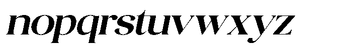 Quarty Cray Serif Semi Bold Italic Font LOWERCASE