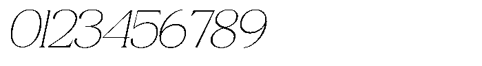 Quarty Cray Serif Thin Italic Font OTHER CHARS