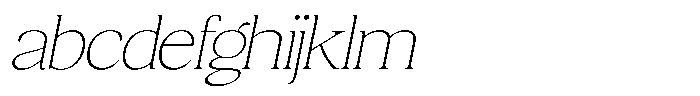 Quarty Cray Serif Thin Italic FONT