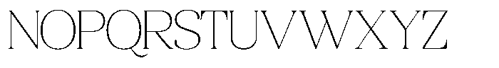 Quarty Cray Serif Thin Font UPPERCASE