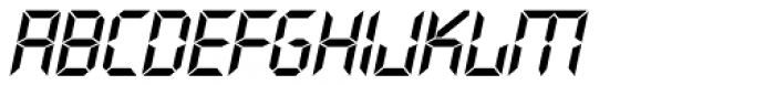 Quartz Italic Font UPPERCASE