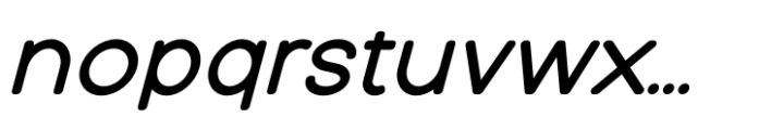 Quasar Soft Black Italic Font LOWERCASE