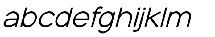 Quasar Soft Bold Italic Font LOWERCASE