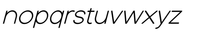 Quasar Soft Italic Font LOWERCASE