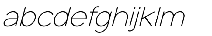 Quasar Soft Light Italic Font LOWERCASE