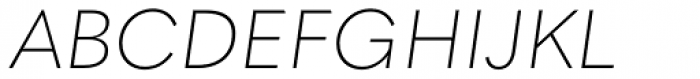 Quasimoda ExtraLight Italic Font UPPERCASE