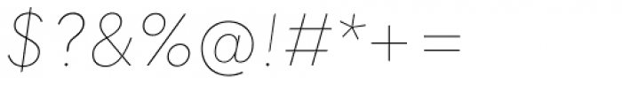 Quasimoda Hairline Italic Font OTHER CHARS