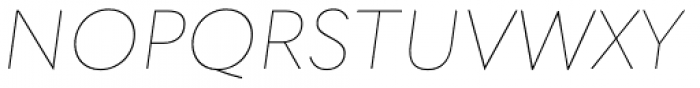 Quasimoda Hairline Italic Font UPPERCASE