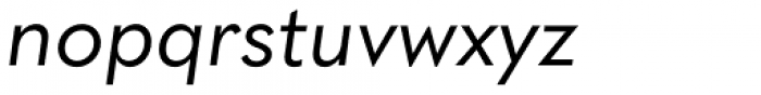 Quasimoda Italic Font LOWERCASE