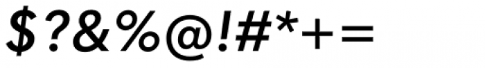 Quasimoda SemiBold Italic Font OTHER CHARS