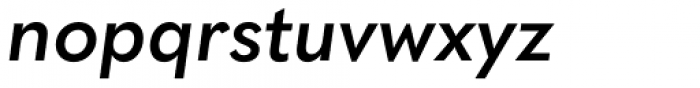 Quasimoda SemiBold Italic Font LOWERCASE