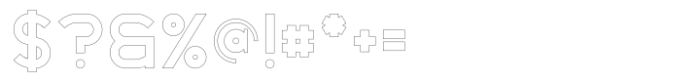 Quask Outline Font OTHER CHARS