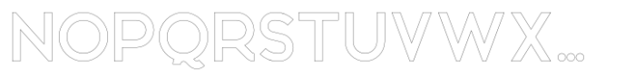 Quask Outline Font LOWERCASE