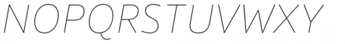 Quat Hairline Italic Font UPPERCASE