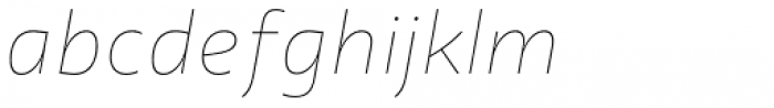 Quat Hairline Italic Font LOWERCASE