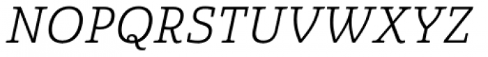Quatie Book Italic Font UPPERCASE