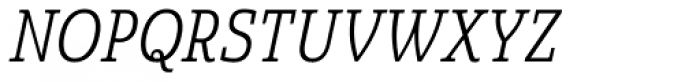 Quatie Cond Book Italic Font UPPERCASE
