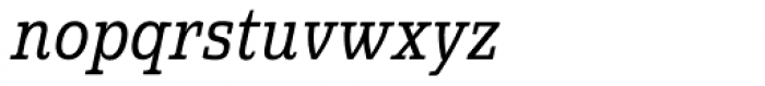 Quatie Cond Italic Font LOWERCASE