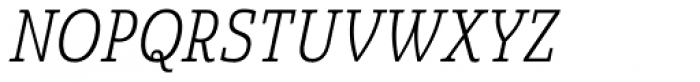 Quatie Cond Light Italic Font UPPERCASE