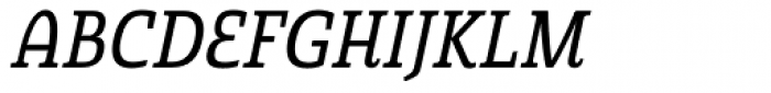 Quatie Cond Medium Italic Font UPPERCASE