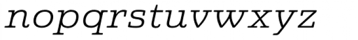 Quatie Ext Book Italic Font LOWERCASE