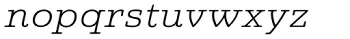 Quatie Ext Light Italic Font LOWERCASE