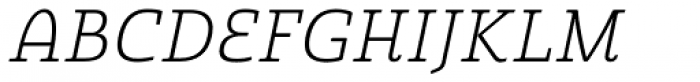 Quatie Light Italic Font UPPERCASE