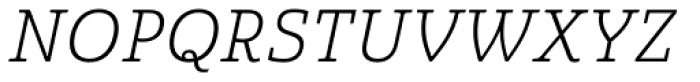 Quatie Light Italic Font UPPERCASE