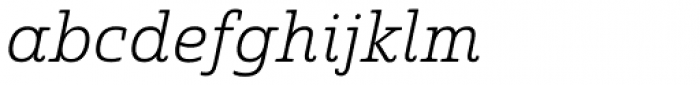 Quatie Light Italic Font LOWERCASE