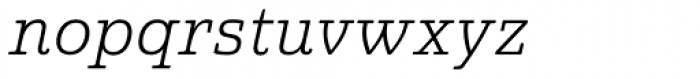 Quatie Light Italic Font LOWERCASE