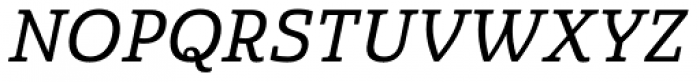 Quatie Medium Italic Font UPPERCASE
