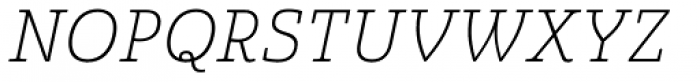 Quatie Thin Italic Font UPPERCASE