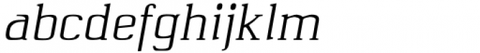 Quatsity Light Italic Font LOWERCASE