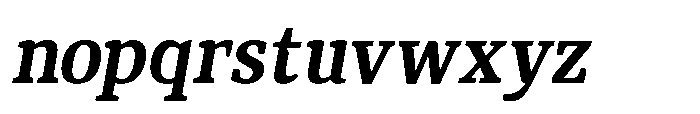 Qubeik Bold-Italic Font LOWERCASE