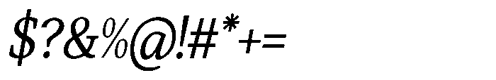 Qubeik Light-Italic Font OTHER CHARS