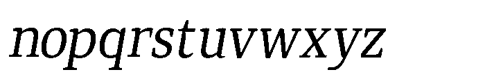 Qubeik Light-Italic Font LOWERCASE