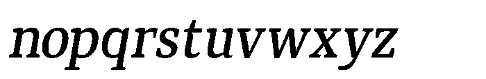 Qubeik Medium-Italic Font LOWERCASE