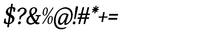 Qubeik Regular-Italic Font OTHER CHARS