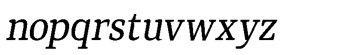 Qubeik Regular-Italic Font LOWERCASE