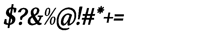 Qubeik Semi Bold-Italic Font OTHER CHARS