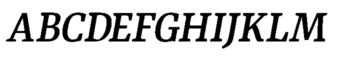 Qubeik Semi Bold-Italic Font UPPERCASE