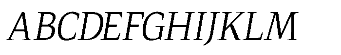 Qubeik Thin-Italic Font UPPERCASE