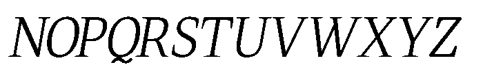 Qubeik Thin-Italic Font UPPERCASE