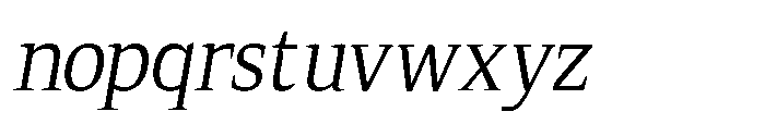 Qubeik Thin-Italic Font LOWERCASE
