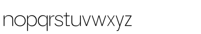 Qubic Grid Extralight Font LOWERCASE