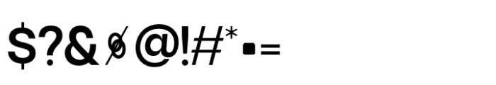 Qubic Grid Semibold Font OTHER CHARS