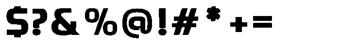 Qubix Bold Font OTHER CHARS