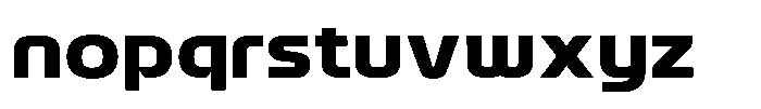 Qubix Bold Font LOWERCASE